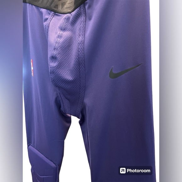 Nike Men's Pro hyper strong padded Dri-FIT 3/4-Length Fitness Tights nwt - Picture 4 of 9